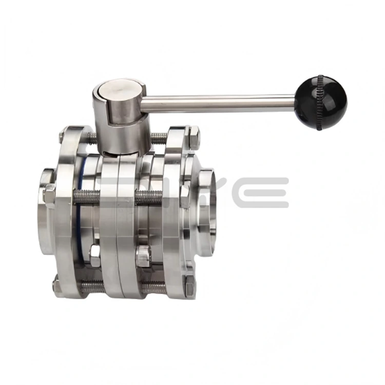 サニタリー3ピースバタフライバルブ